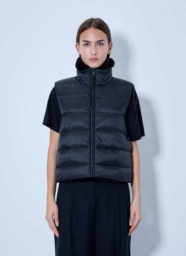 LN-CC® - Max Mara: Padded Vest with High Collar - Black Max Mara Padded Vest with High Collar Black max0266150