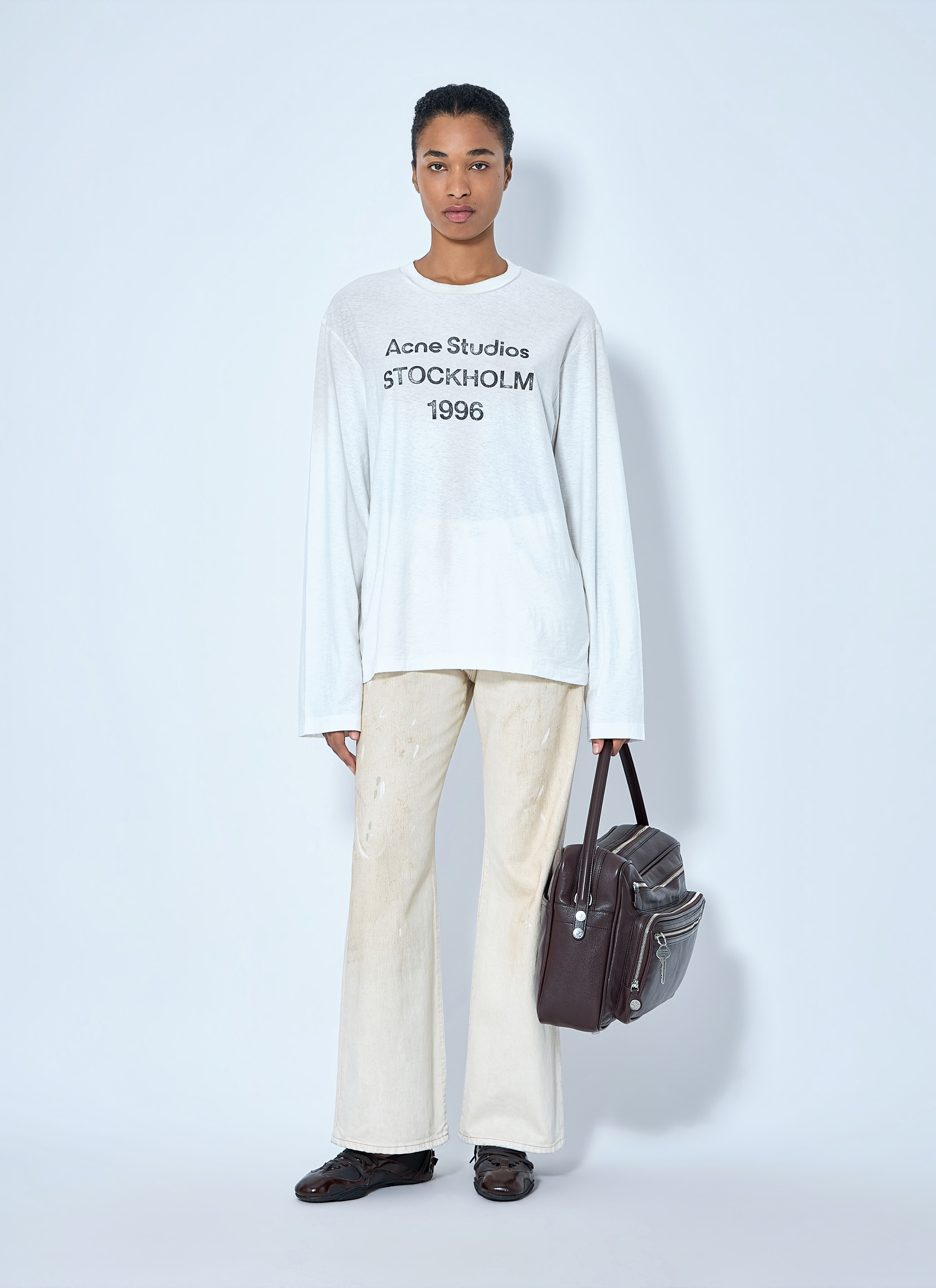 Acne Studios Women's' 1996 Logo T-Shirt in White | LN-CC®