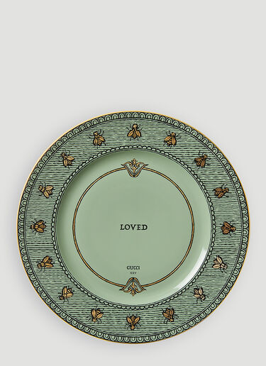 Gucci Set of Two Bee Charger Plate Green wps0670015