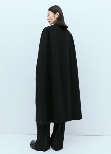 Jil Sander 双排扣斗篷大衣 黑 jil0253003