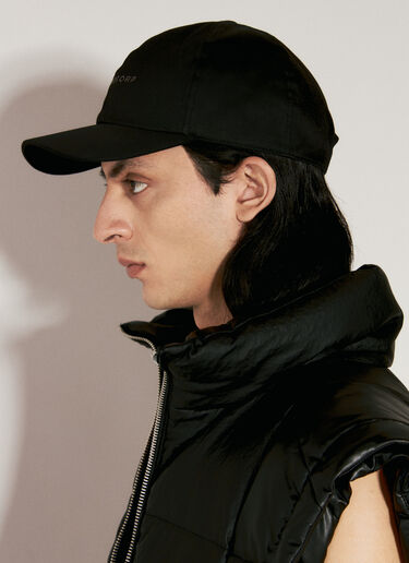 Rick Owens 자수 베이스볼 캡 블랙 ric0156017