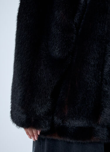 Faux Fur Jacket MM6 Maison Margiela Faux Fur Jacket Brown mmm0262001