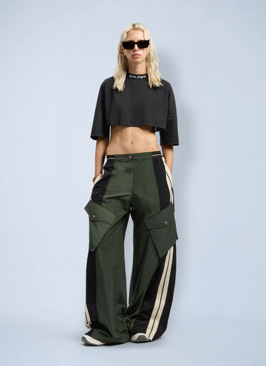 Back Curved Logo Mini T-Shirt Palm Angels Back Curved Logo Mini T-Shirt Black pma0262071