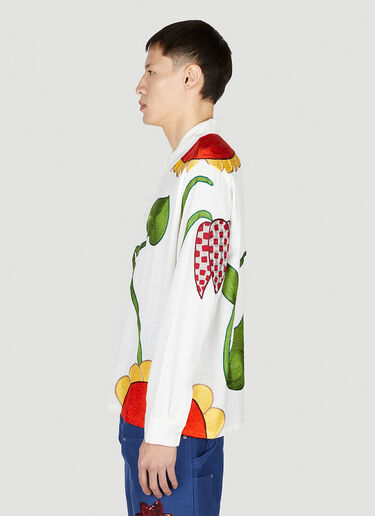 자수 셔츠 Sky High Farm Workwear 자수 셔츠 화이트 skh0352010