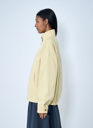 Miu Miu High-Neck Zip Jacket Cream miu0264005