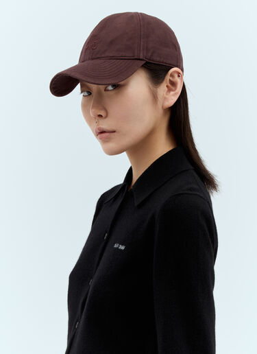Miu Miu Drill Baseball Cap Burgundy miu0257020
