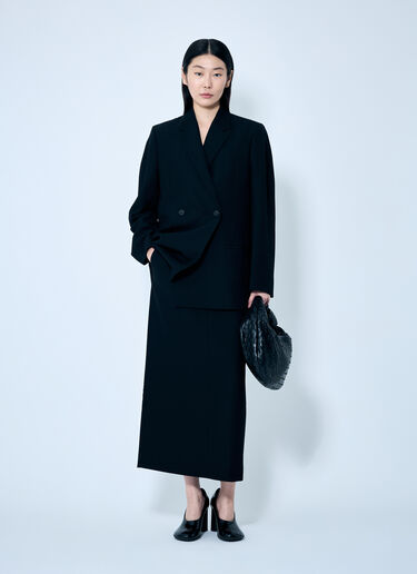 TOTEME Low-Waist Straight Skirt Black tot0259037