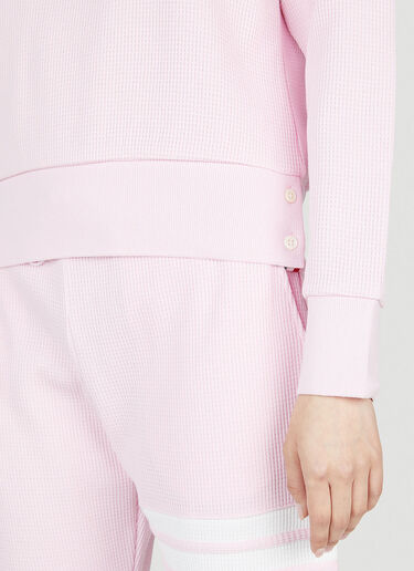 Four Bar Sweatshirt Thom Browne Four Bar Sweatshirt Pink thb0251011