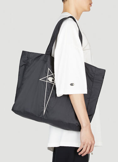 Rick Owens x Champion Logo Tote Bag Black roc0353002