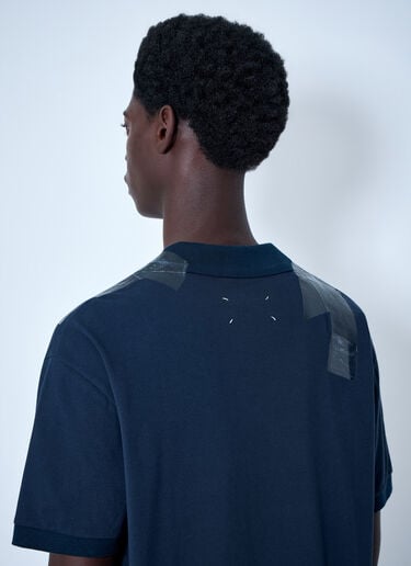Maison Margiela V-Neck Panel T-Shirt Blue mla0164104