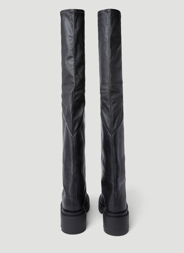 Rick Owens Bogun 喇叭形靴 黑色 ric0154011
