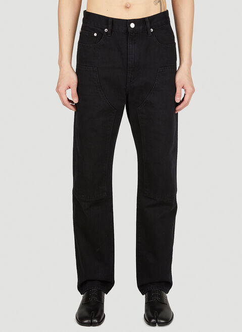 Helmut Lang 패널 진 라이트 그레이 hlm0148001