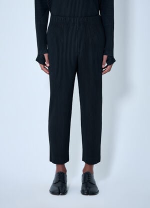Homme Plissé Issey Miyake Pleated Tapered Pants Black hmp0163001