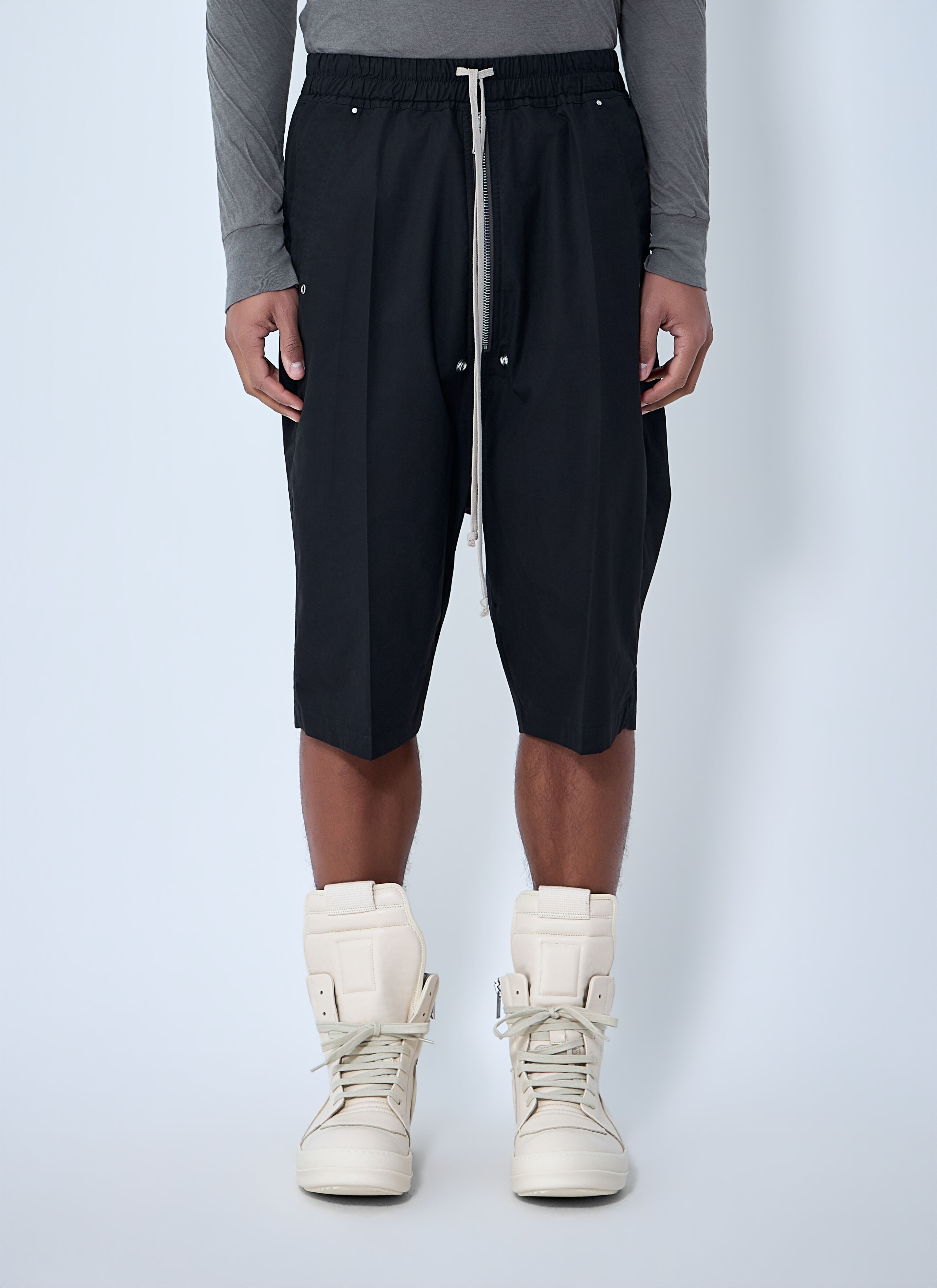 Rick Owens Men's' Bela Pods Shorts in Black | LN-CC®