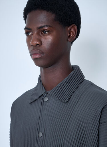 Homme Plissé Issey Miyake 플리츠 재킷  그레이 hmp0160012