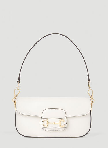 Gucci 1955 Horsebit Shoulder Bag White guc0252021