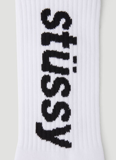 ヘルベティカ ロングソックス Stüssy ヘルベティカ ロングソックス ホワイト sts0151028