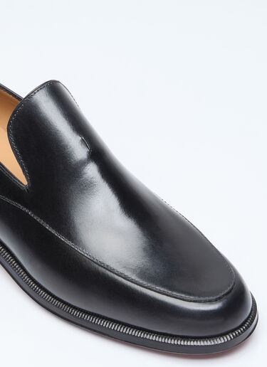 The Row Enzo Leather Loafers Black row0255011