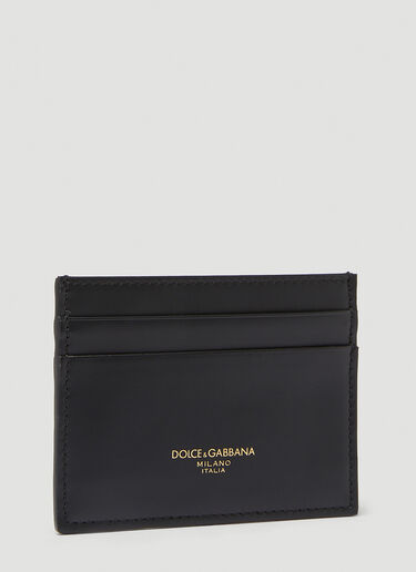 Dolce & Gabbana Logo Print Card Holder Black dol0147065