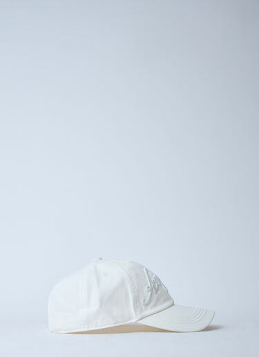 Acne Studios ロゴモチーフベースボールキャップ ホワイト acn0260026