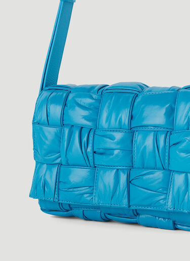 Bottega Veneta Cassette Plisse Shoulder Bag Blue bov0250015