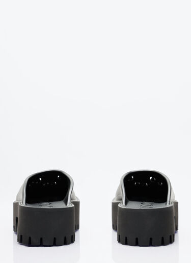 Gucci Perforated G Platform Mules Black guc0245092