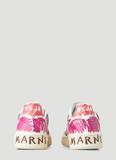 Marni x Veja Low Top Scribble Sneakers Purple mnv0248002