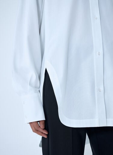 Sportmax Oversized Cotton Poplin Shirt White spx0263008