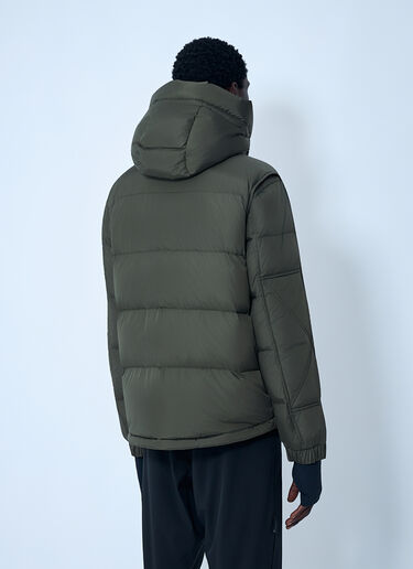 Moncler Grenoble Matte Short Down Jacket Green mog0162003