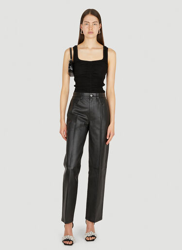 Alexander Wang Panelled Leather Pants Black awg0250009