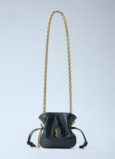 LN-CC® - Saint Laurent: Jamie Chain Belt Bag - Black Saint Laurent Jamie Chain Belt Bag Black sla0263051