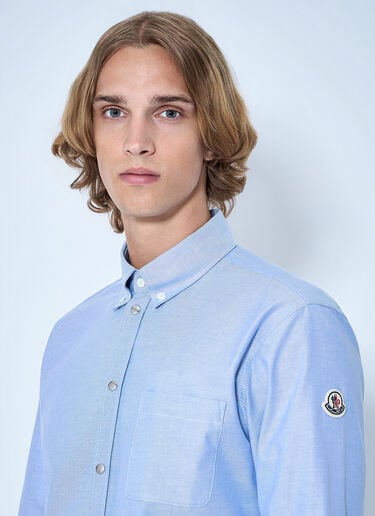 Moncler Button-Down Cotton Shirt Dark Blue mon0165059