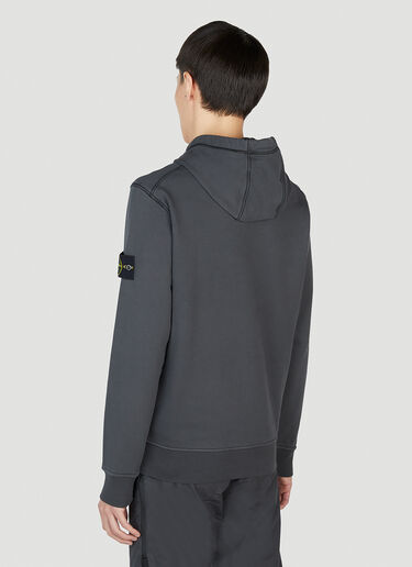 Stone Island Compass Patch Hooded Sweatshirt Black sto0152066