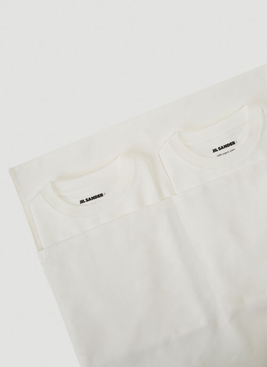 Jil Sander Pack of Three T-Shirts White jil0241005
