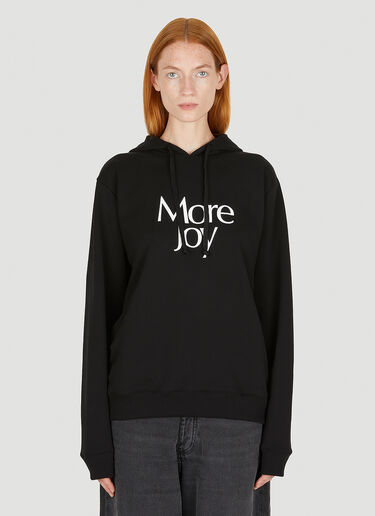 More Joy Logo Print Hooded Sweatshirt Black mjy0349004