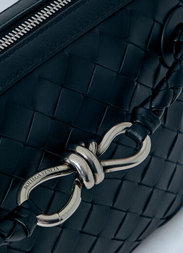 Bottega Veneta Andiamo Zipped Messenger Bag Black bov0163004