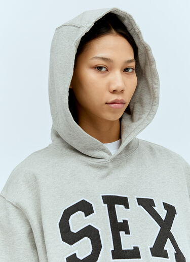 Carne Bollente Sex Hooded Sweatshirt Grey cbn0356005