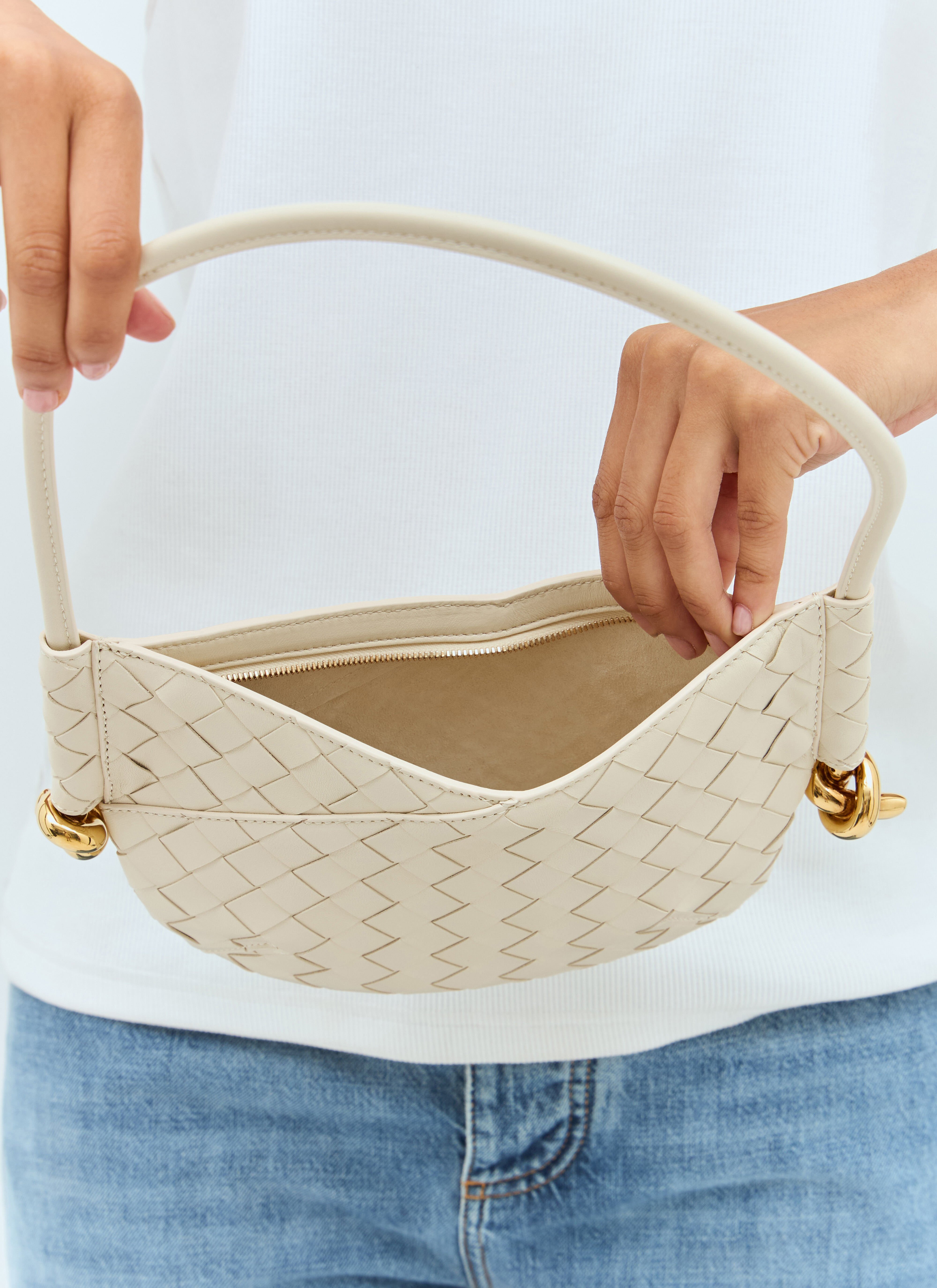 Bottega Veneta Women's' Mini Solstice Shoulder Bag in White | LN-CC®