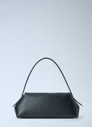 LN-CC® - Toteme: T-Lock Grained-Leather Shoulder Bag - Black Toteme T-Lock Grained-Leather Shoulder Bag Black tot0265082