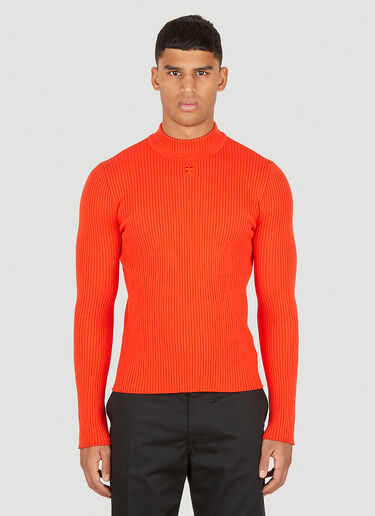 Courrèges Ribbed Sweater Orange cou0150012