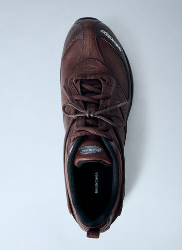LN-CC® - Balenciaga: Radar Leather Sneakers - Burgundy Balenciaga Radar Leather Sneakers Burgundy bal0165026