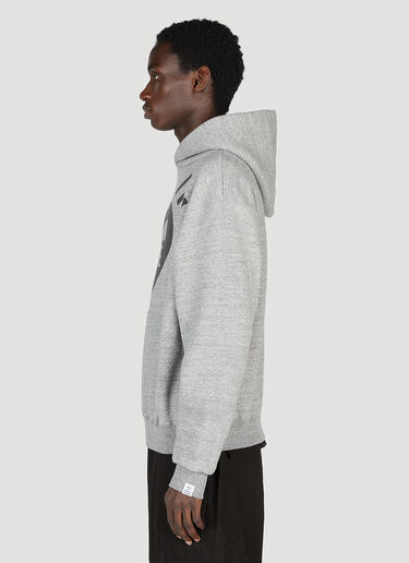 Human Made Logo Print Hooded Sweatshirt Grey hmd0152012