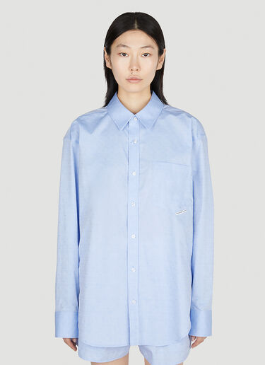 Alexander Wang Paisley Shirt Blue awg0251031