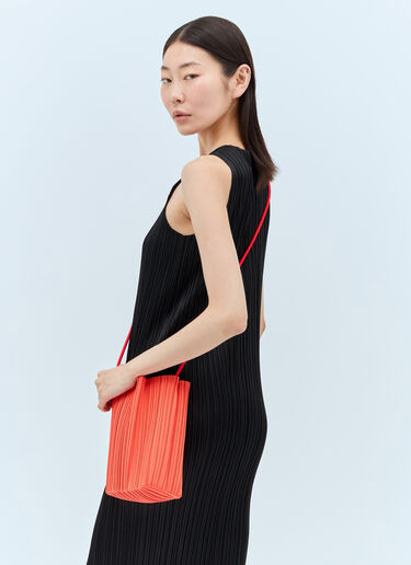 Pleats Please Issey Miyake ブルームプリーツバケットバッグ オレンジ plp0257009