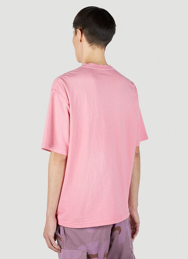 Acne Studios Face Patch T-Shirt Pink acn0151031