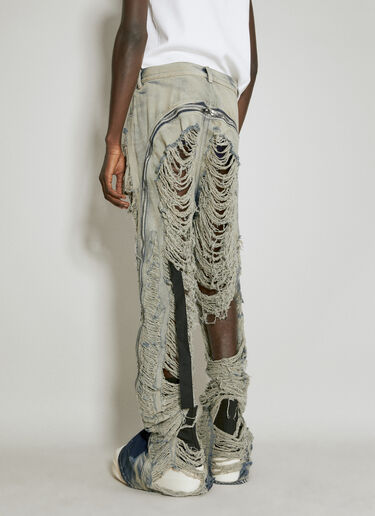 Rick Owens Bolan Distressed Jeans Grey ric0154008