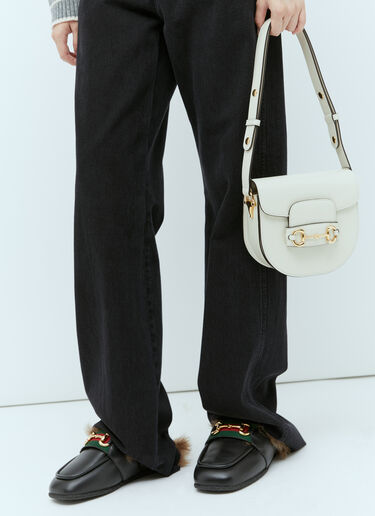 Gucci Horsebit 1955 Mini Rounded Shoulder Bag White guc0254046