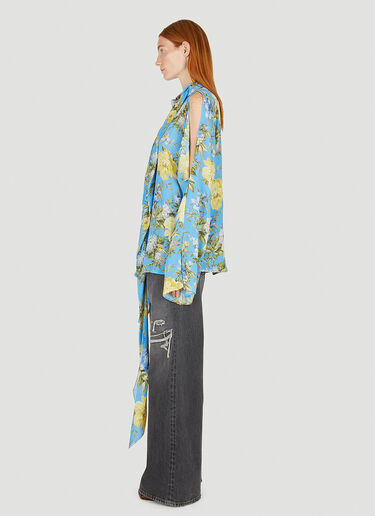 Acne Studios 花朵围裹衬衫 蓝 acn0250043