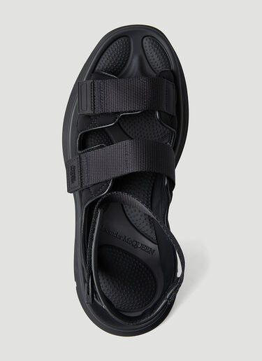 Alexander McQueen Tread Slick Quilted Sandals Black amq0247097