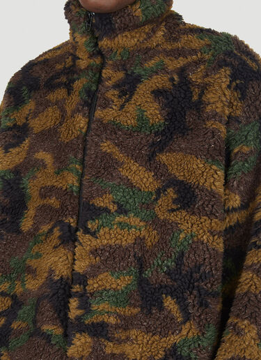 Balenciaga Camouflage Fleece Jacket Khaki bal0147006